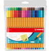 Micropunta/Felpa, Point 88, Punta Fina  0.4 mm, Estuche x 40. 40 Colores Surtidos